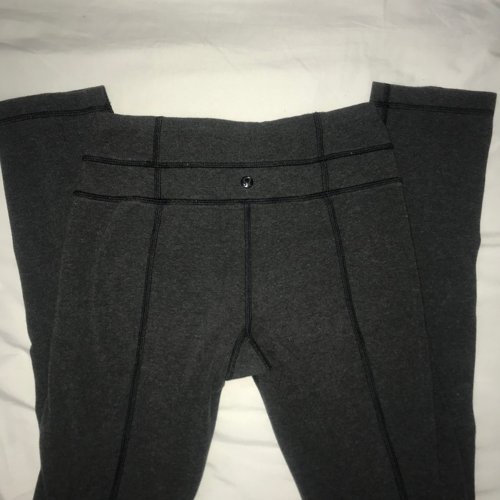 Lululemon Fleece Lined Grey Leggings Size 2